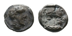 Weight 0.50 gr - Diameter 8 mm Greek Silver Coin