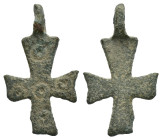 Bronze 1.63 gram Diameter 25 mm BYZANTINE EMPIRE.Cross.(8th-10th century).Ae.