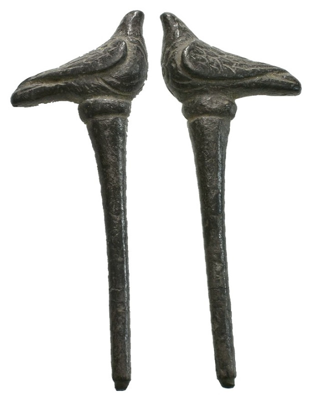 Weight 11.42 gr - Diameter 54 mm Ancient Bronze bird figure