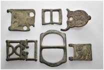 Weight 70.31 gr - 6 pieces Ancient Bronze. No Return