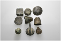 Weight 140.59 gr - 9 pieces Ancient Bronze Mix. No Return