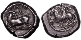 Cilicia – Stater – Kelenderis 
 Well centered coin. Nice patina. Superb example. 
 Reference: SNG von Aulock 5625. 
 10,82 g 
 21 mm 
 Quality: A...