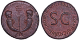 Drusus – Sestertius – Roma
Coin with a brown copper patina. Shock on flan at 3h. Very nice example.
Reference: RIC.42
26,24 g
35 mm
Quality: AU
...
