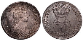 France – Louis XV – Ecu Vertugadin – 1716 9 Rennes – flan neuf
Coin struck on new flan. Almost all of its original luster. Splendid example.
Referen...