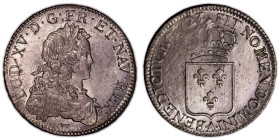 France – Louis XV – Ecu de France – 1723 A – flan neuf 
 Coin with bright original luster. Adjustment marks on obverse. Weakness on reverse ( date )....
