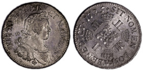 France – Louis XV – Ecu aux 8L – 1725 V Troyes 
 Very nice coin with bright original luster. Splendid light on reverse. Scratches and light corrosion...