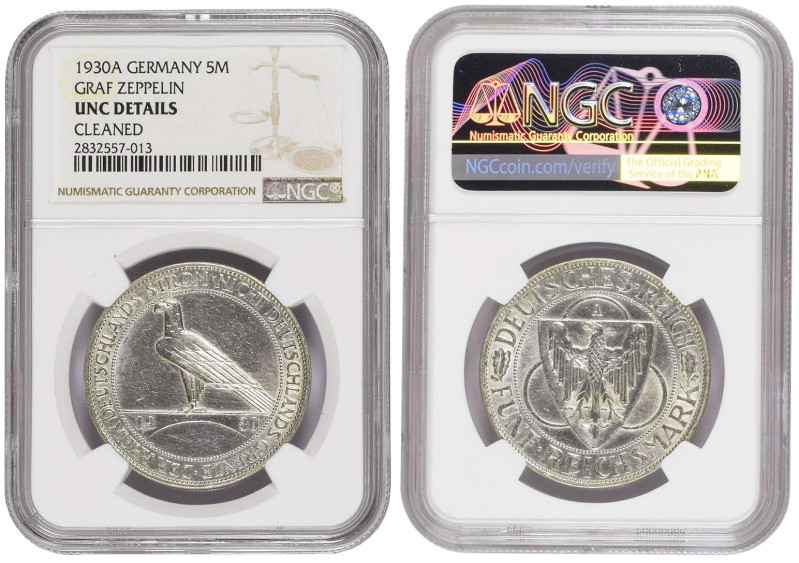 5 reichsmark 1930 2025 graf zeppelin ngc