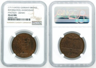 Germany Reformation Anneversary Medal NGC MS63 BN 1717 Jehovah
