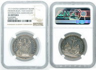 Germany Reformation Anneversary Silver Medal NGC AU Details 1717 Jehovah