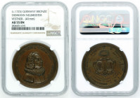 Germany Erdmann Neumeister Vestner Bronze Medal NGC AU55 BN 1725 Jehovah