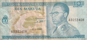 Congo Democratic Republic 10 Makuta 1967