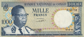 Congo Democratic Republic 1000 Francs 1961