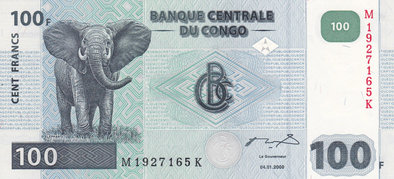 Congo Democratic Republic 100 Francs 2000 

P-92 04.01.2000 UNC