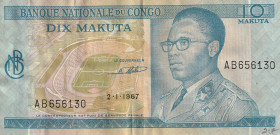 Congo Democratic Republic 10 Makuta 1967