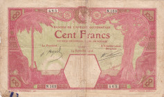 French West Africa 100 Francs 1926 Dakar