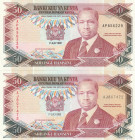 Kenya 50 Shillings 1992 Lot of 2 banknotes