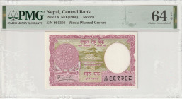 Nepal 1 Mohru 1960 PMG 64 EPQ