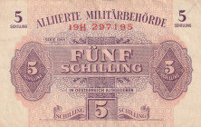 Austria ALLIED MILITARY AUTHORITY 5 Schilling 1944