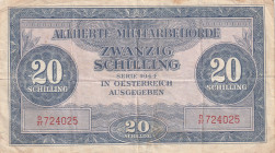 Austria ALLIED MILITARY AUTHORITY 20 Schilling 1944
