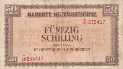 Austria ALLIED MILITARY AUTHORITY 50 Schilling 1944