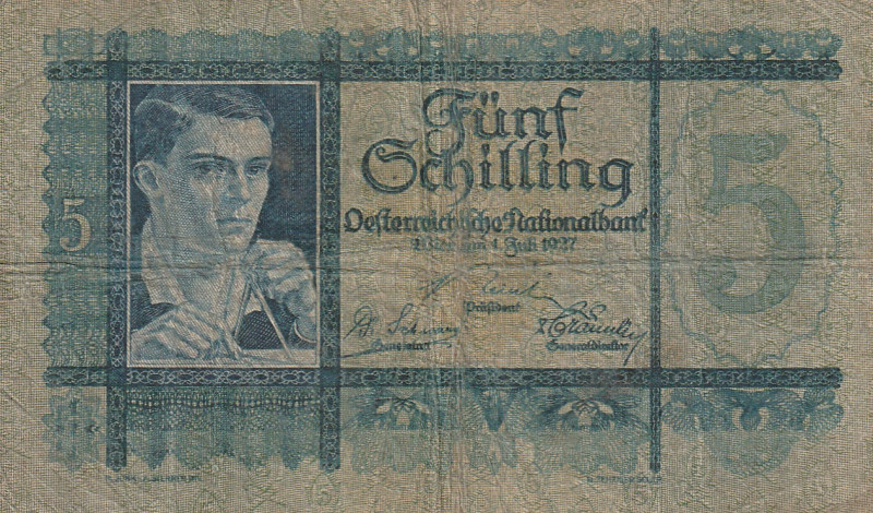 Austria 5 Schilling 1927

Pick#93 F