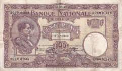 Belgium 100 Francs 1927