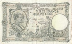 Belgium 1000 Francs - 200 Belgas 1943