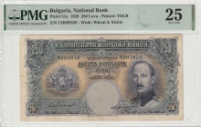 Bulgaria 250 Leva 1929 PMG 25