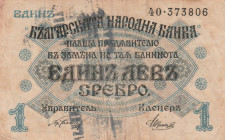 Bulgaria 1 Lev Srebro 1916