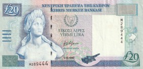 Cyprus 20 Pounds 1997