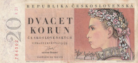 Czechoslovakia 20 Korun 1949
