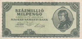 Hungary 100 Million Milpengö 1946