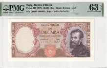 Italy 10.000 Lire 1973 PMG 63 EPQ