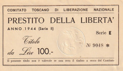 Italy Prestito Della Liberta Anno 1944 (Serie II) 100 Lire