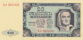 Poland 20 Zlotych 1948