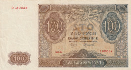 Poland 100 Zlotych 1941