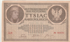 Poland 1000 Marek Polskich 1919