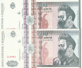 Romania 500 LeI 1992 Lot of 2 Banknotes