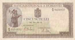 Romania 500 Lei 1941