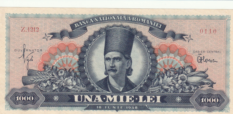 Romania 1000 Lei 1948

Pick#85 AU