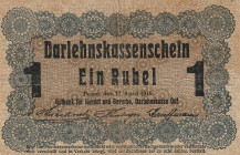 Germany 1 Rubel 1916, Darlehnskasse Ost