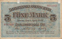 Germany 5 Mark 1918 Darlehnskasse Ost