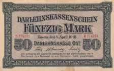 Germany 50 Mark 1918 Darlehnskasse Ost