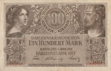 Germany 100 Mark 1918 Darlehnskasse Ost