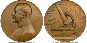Franz Joseph I brass "General Alexander Krobatin" Medal 1916 UNC Details (Obverse Spot Removed) NGC, Wurzb.-4773. 65mm. By A. Hartig. HID09801242017 ©...