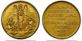 Republic gilt Specimen "Vienna Culinary Exposition" Medal 1935 SP66 PCGS, 49mm. Issued for Excellent Performance. HID09801242017 © 2023 Heritage Aucti...