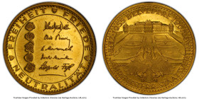 Republic gold "Austrian State Treaty - 10th Anniversary" Specimen Medal 1965 SP62 PCGS, 21mm. 3.79gm. HID09801242017 © 2023 Heritage Auctions | All Ri...
