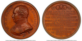 Brabant. City bronzed Specimen "Baron Goswin de Stassart" Medal 1839 SP63 PCGS, Wurzbach-8532. 51mm. By J. hart. Commemorating the Election and dismis...