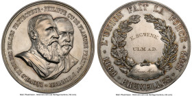Brussels. City silver "Leopold II & Philippe" Medal 1888-Dated MS65 NGC, 70mm. Awarded to E. Schwenk Ulm. HID09801242017 © 2023 Heritage Auctions | Al...