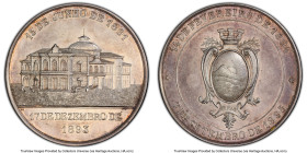 Republic silver Specimen "Minas Gerais - Belo Horizonte Important Dates" Medal 1895 SP61 PCGS, 48mm. By F. G. HID09801242017 © 2023 Heritage Auctions ...